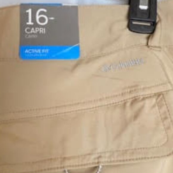 Columbia PFG Women’s Capri Pants Beige, Size 16, Omni-Shield NWT - Picture 4 of 8